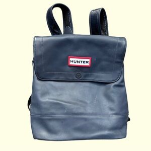 Hunter Target Backpack Navy Blue Waterproof Bag Yellow Lining Hiking Womens